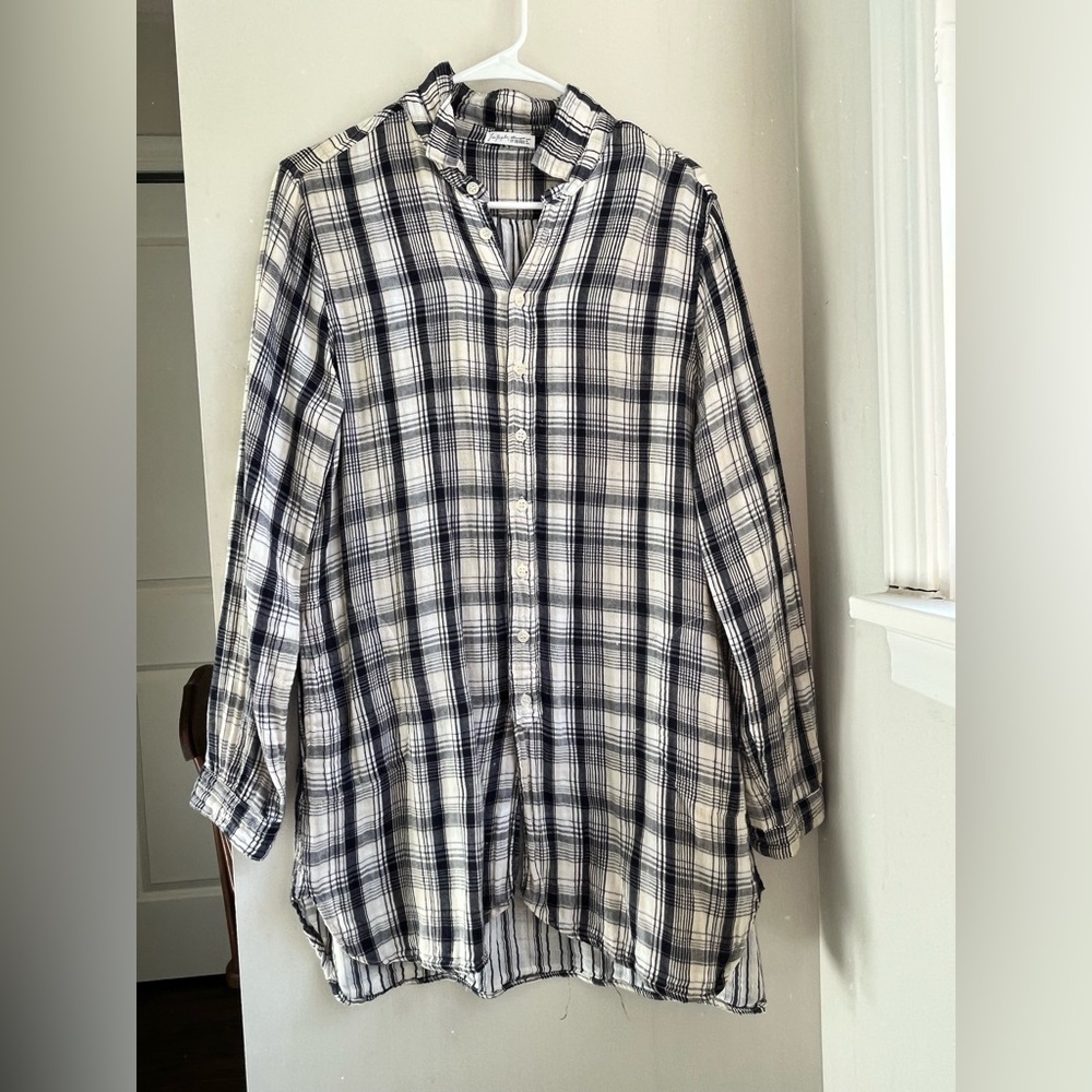 Free People tunic plaid women’s medium